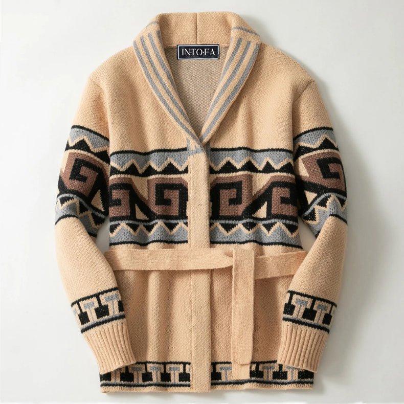 L’Étreinte Hivernale Cardigan by Victor Duval - Intofa