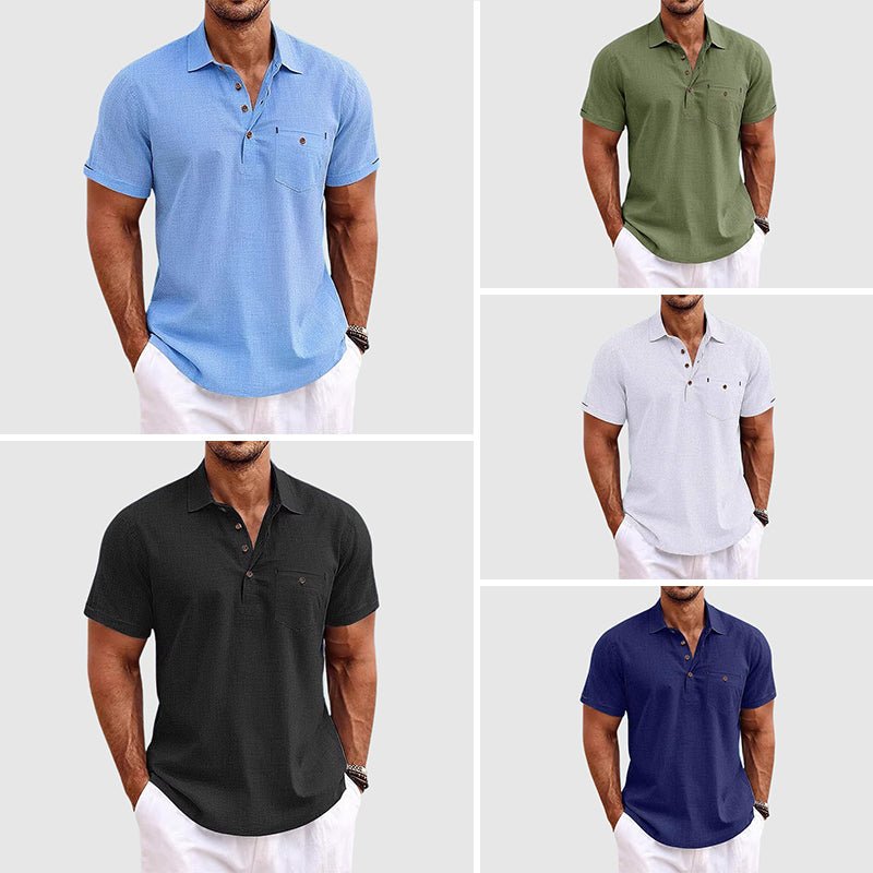 Prescott Tailors Linen Polo Shirt - Intofa