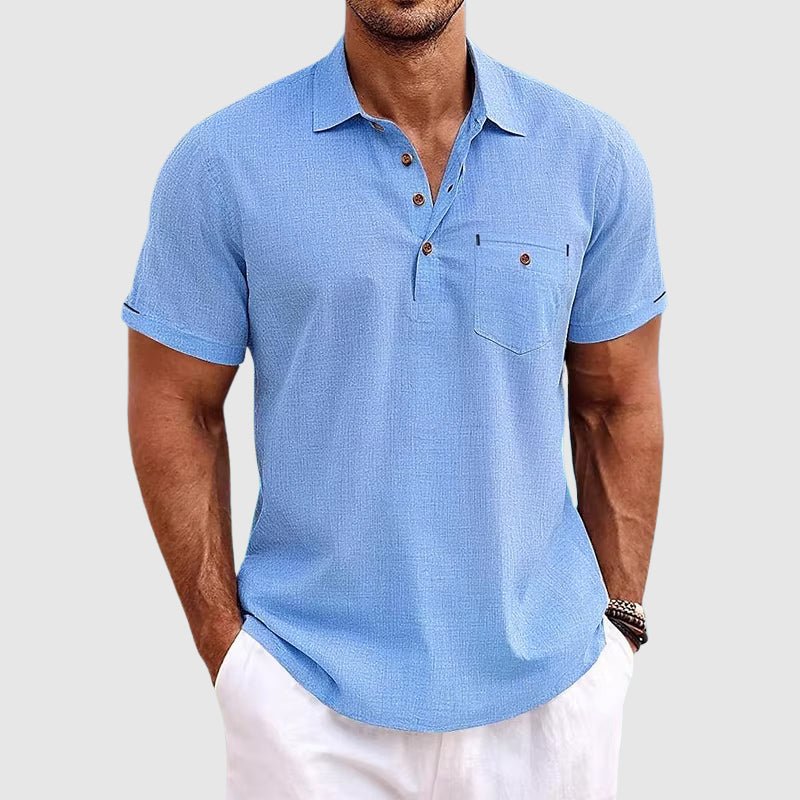 Prescott Tailors Linen Polo Shirt - Intofa
