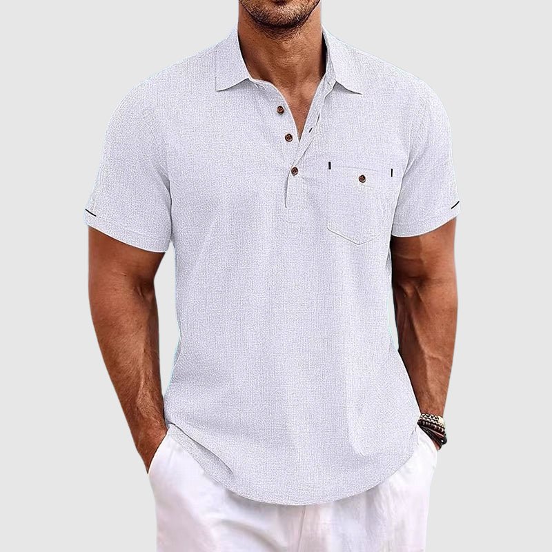 Prescott Tailors Linen Polo Shirt - Intofa