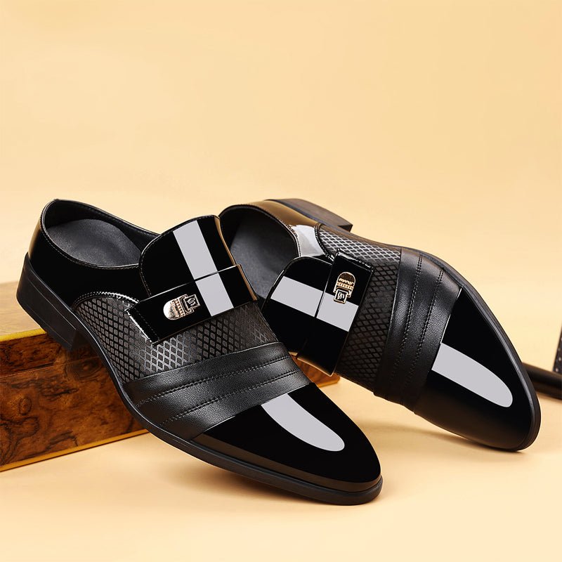 Prescott Tailors Pointed Leather Shoes - Intofa
