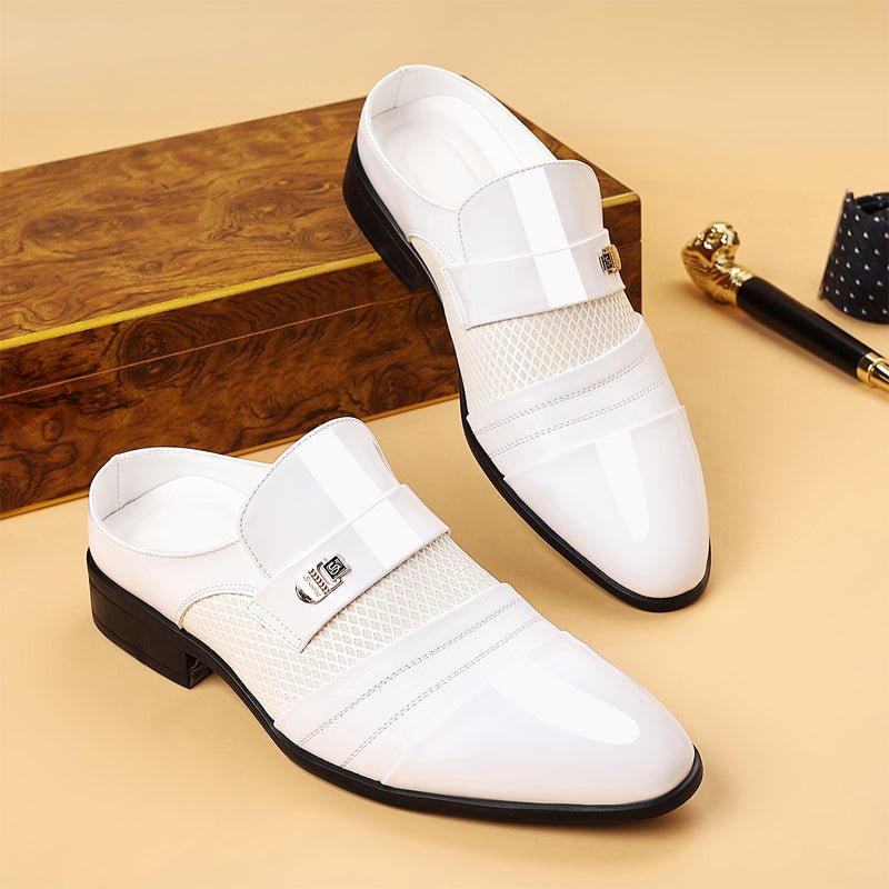 Prescott Tailors Pointed Leather Shoes - Intofa