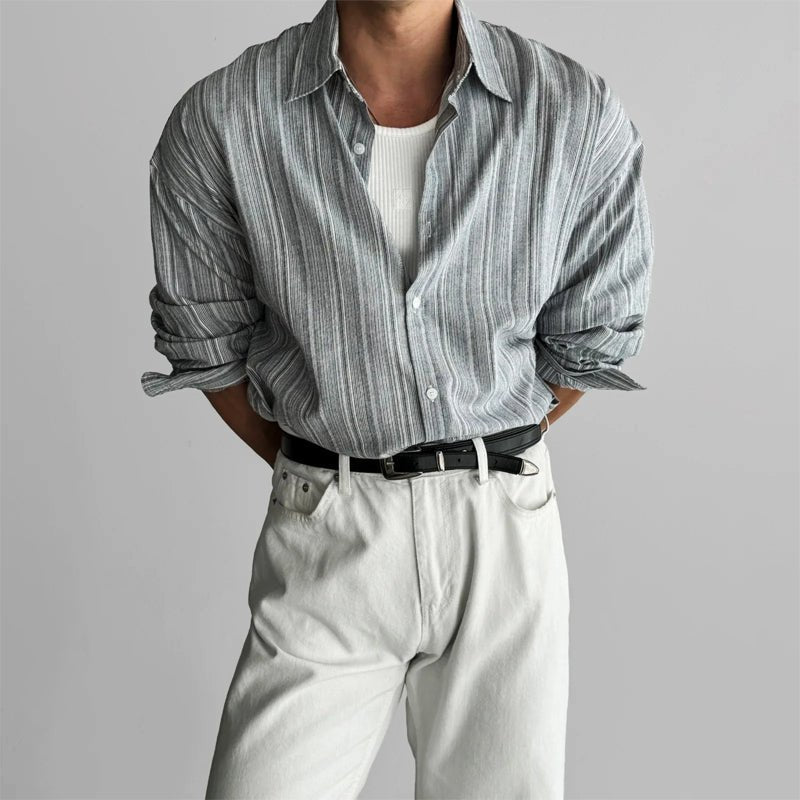 Victor Duval Casual Striped Shirt - Intofa