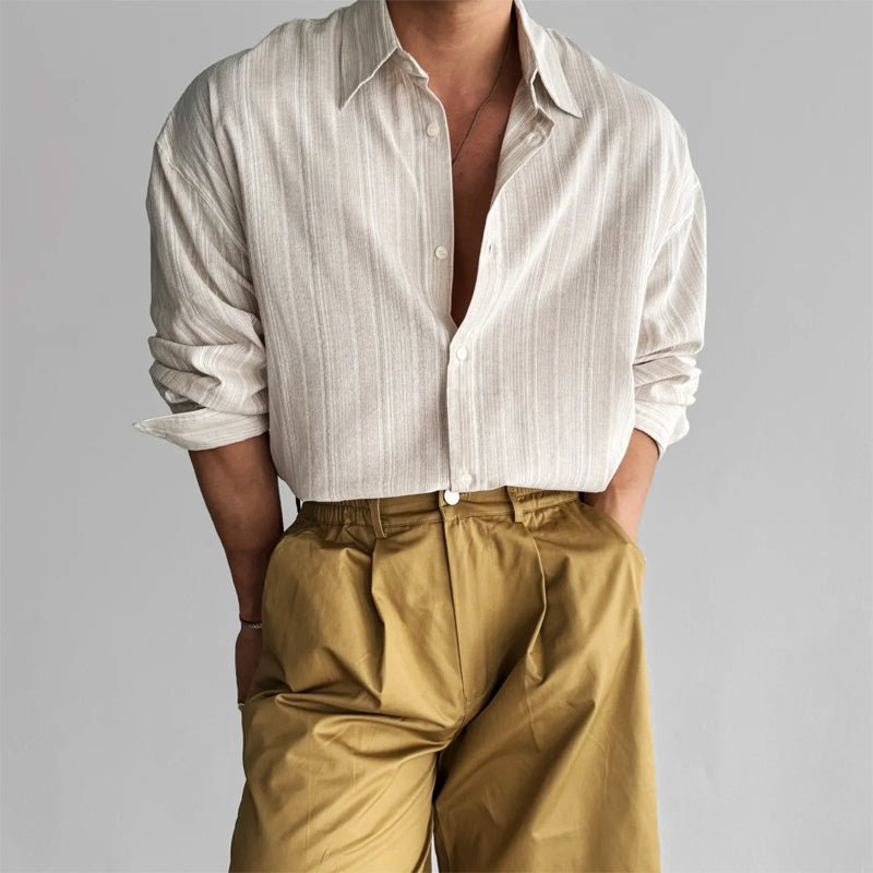 Victor Duval Casual Striped Shirt - Intofa