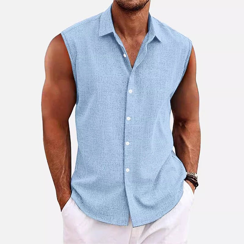 Victor Duval Sleeveless Buttoned Top - Intofa