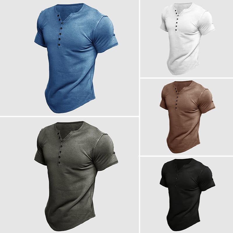 Victor Lévêque Boss Henley T-Shirt - Intofa