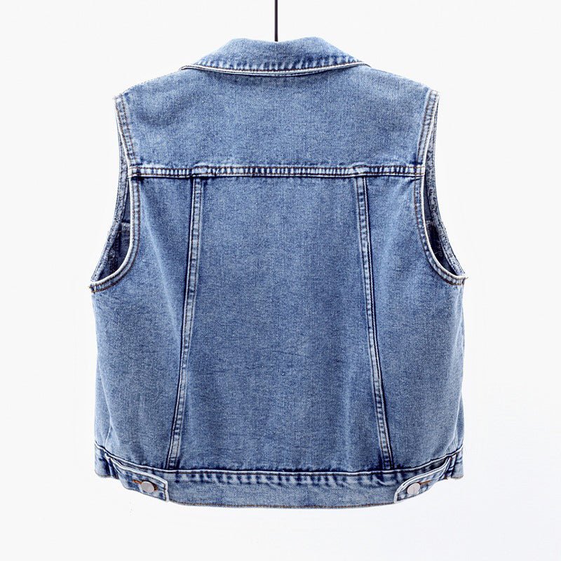 Vivian Prescott Classic Denim Vest - Intofa