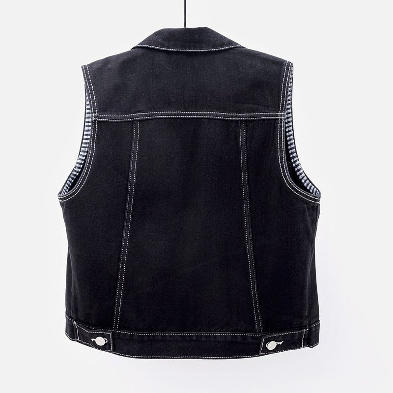 Vivian Prescott Classic Denim Vest - Intofa