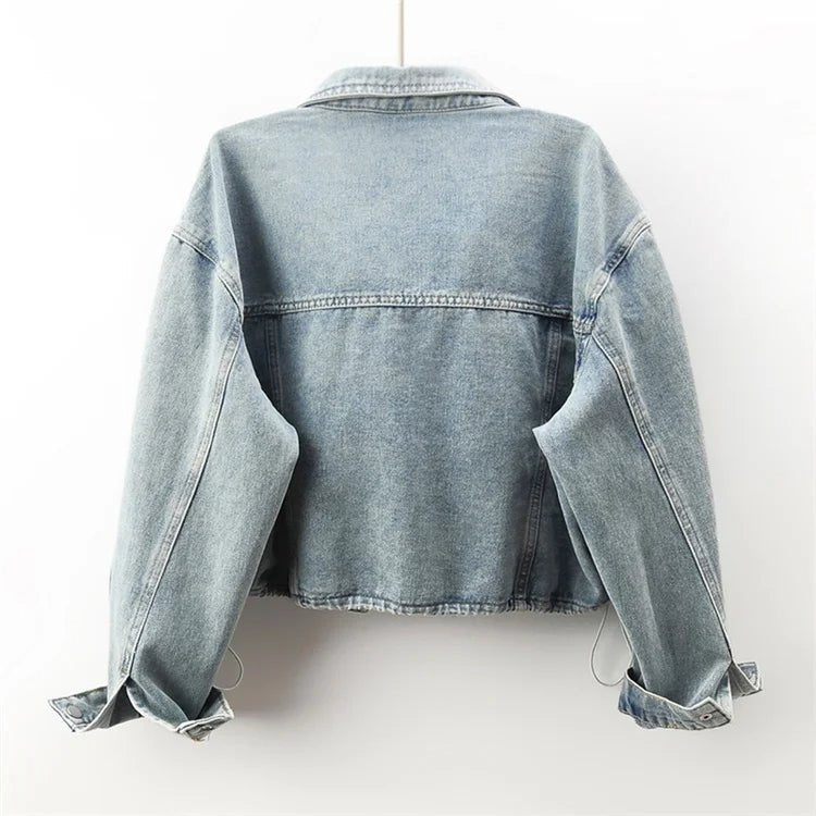 Vivian Prescott Washed Denim Jacket - Intofa