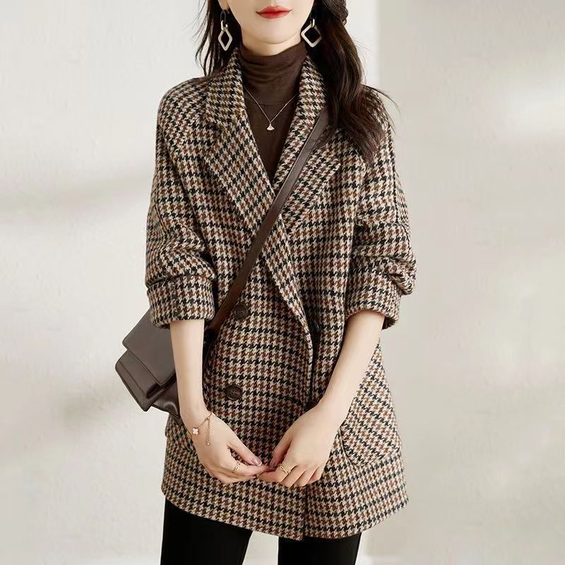 Chloé Rousseau Plaid Wool Coat