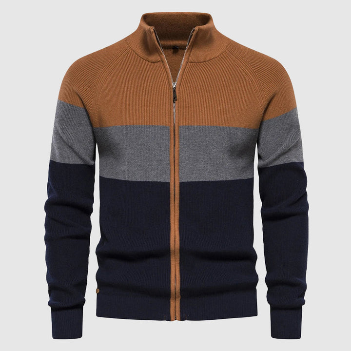 Tom Rains Braxton Colorblock Cardigan