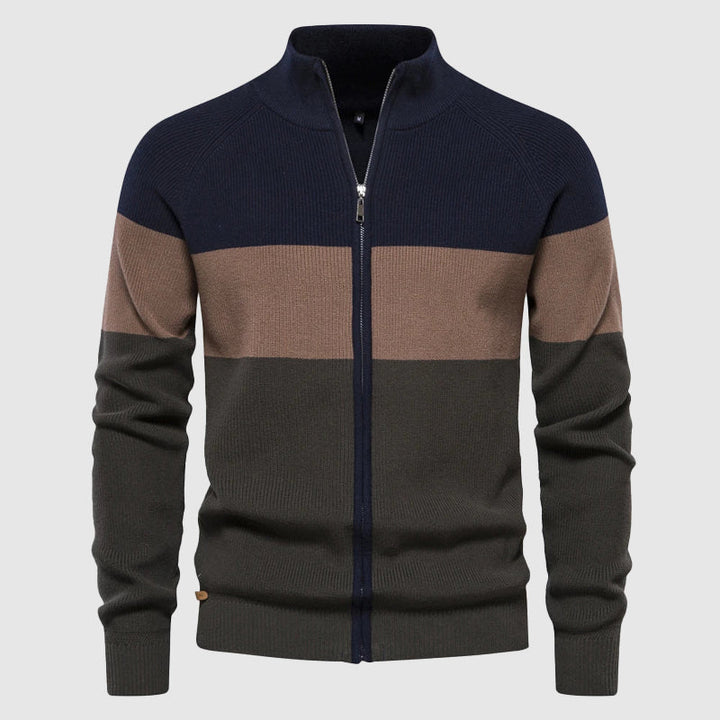 Tom Rains Braxton Colorblock Cardigan