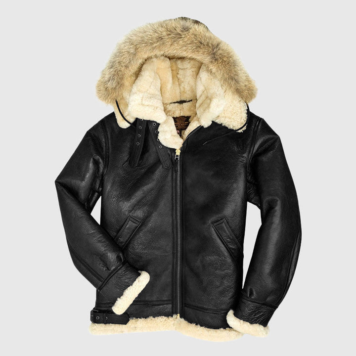 Victor Duval Fur Lined Pilot Jacket