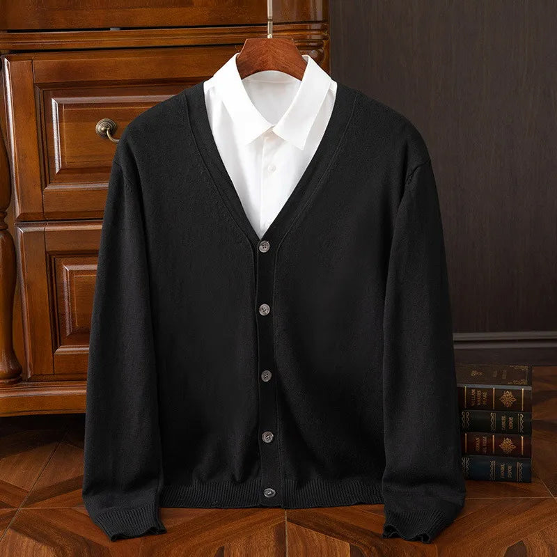Victor Duval Heritage Knit Wool Cardigan