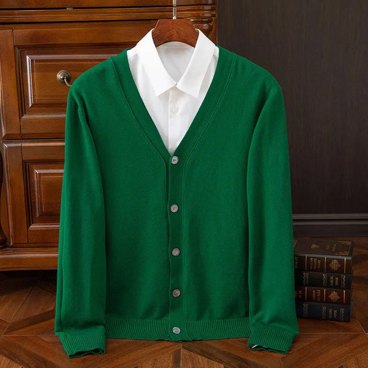 Victor Duval Heritage Knit Wool Cardigan
