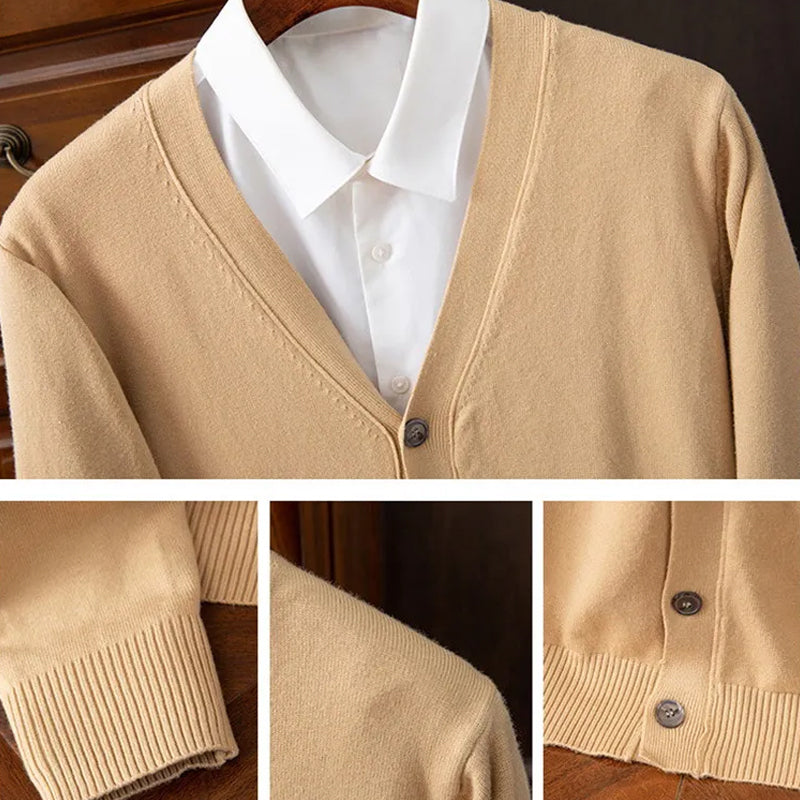 Victor Duval Heritage Knit Wool Cardigan