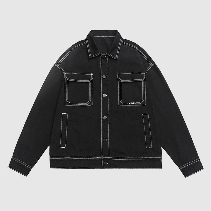 Victor Duval Retro Baggy Denim Jacket