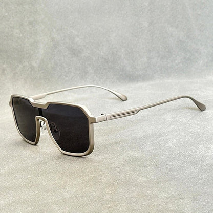 Azure Edge Metal Sunglasses - Intofa