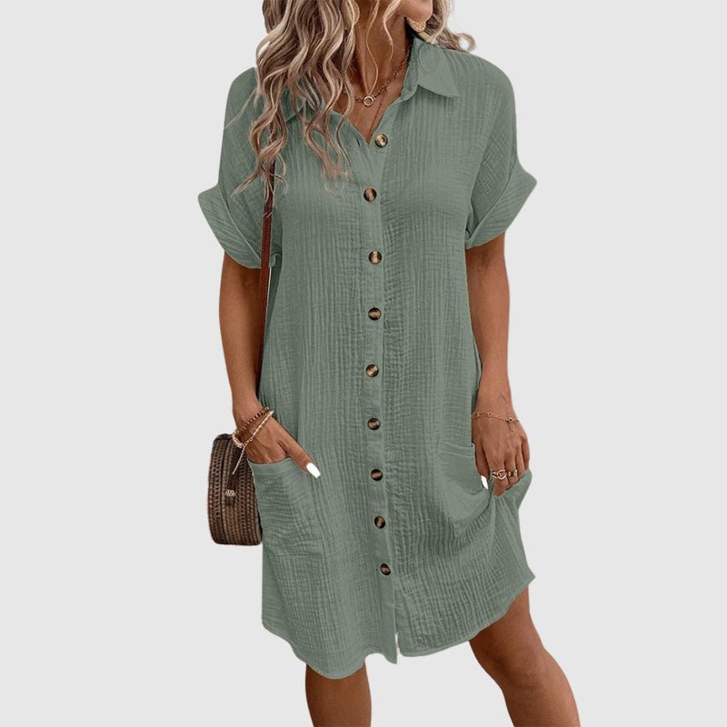 Céleste Bouchard Colmar Linen Dress - Intofa