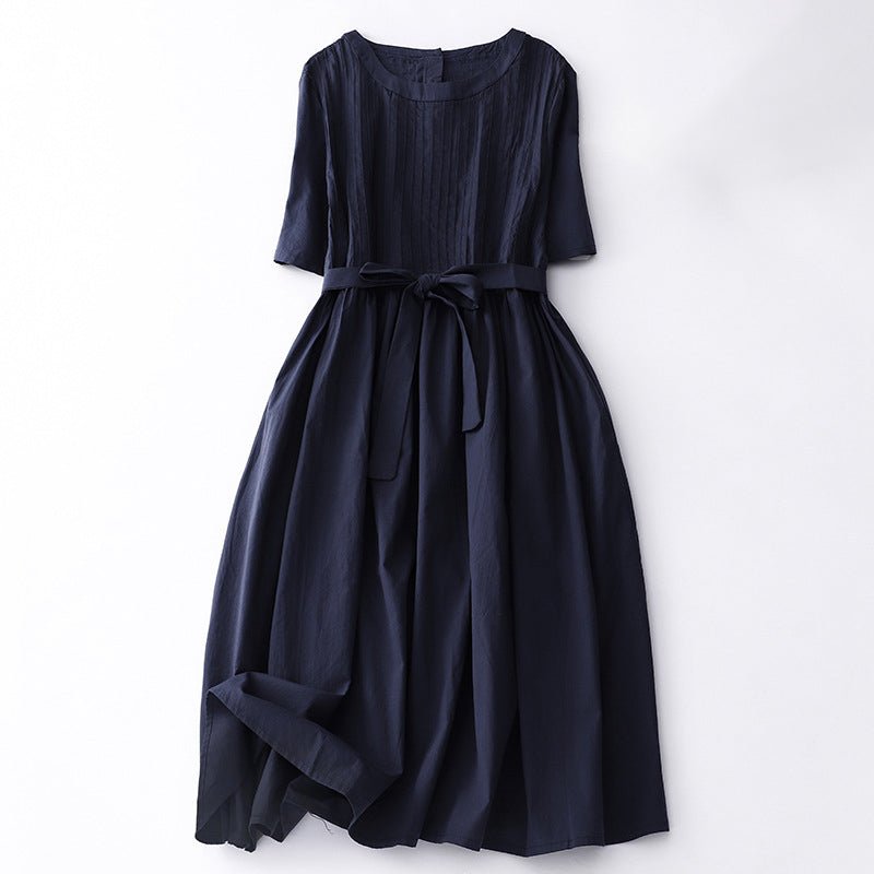 Céleste Bouchard Vintage Pleated Dress - Intofa