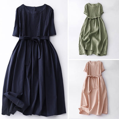 Céleste Bouchard Vintage Pleated Dress - Intofa