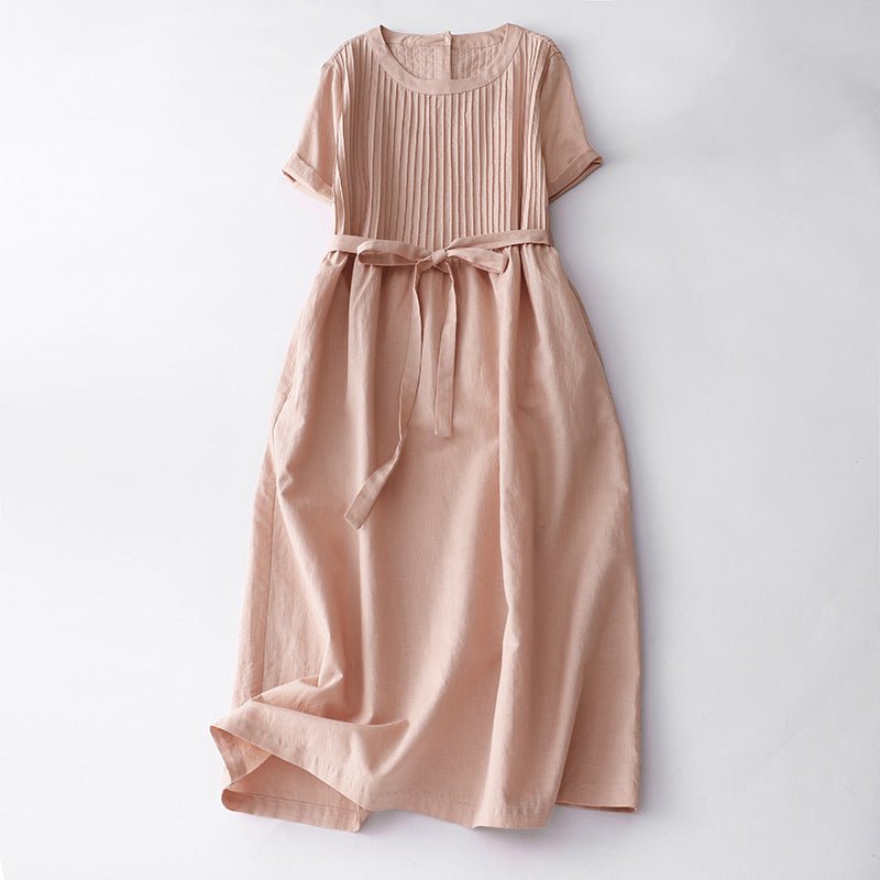 Céleste Bouchard Vintage Pleated Dress - Intofa