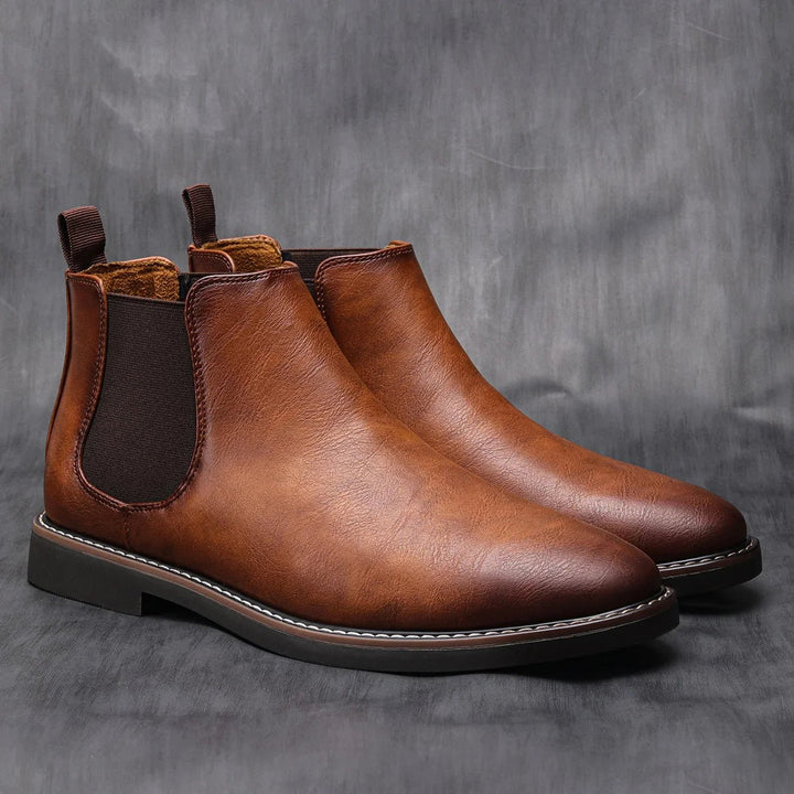 Charles Harrington Earthtone Classic Chelsea Boots - Intofa