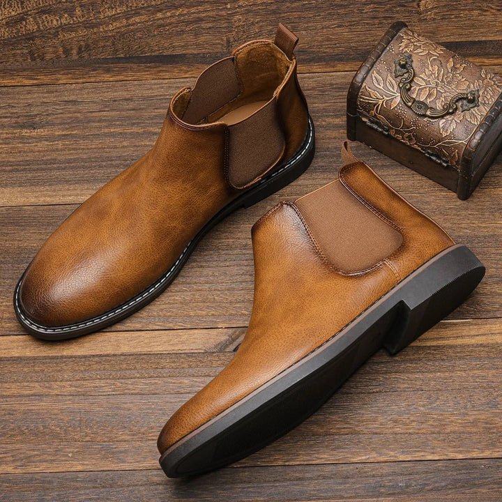 Charles Harrington Earthtone Classic Chelsea Boots - Intofa