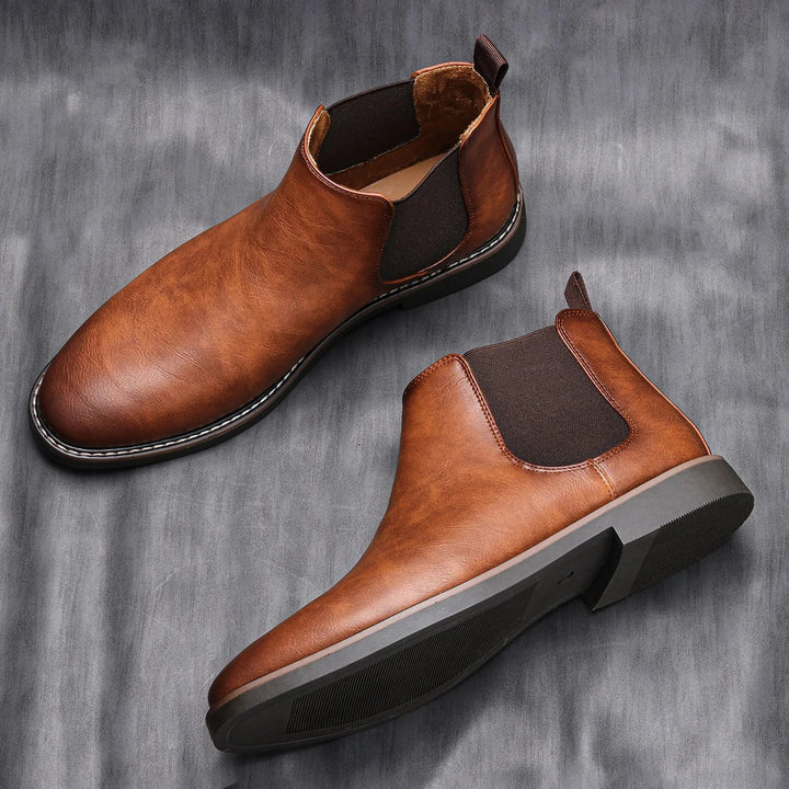Charles Harrington Earthtone Classic Chelsea Boots - Intofa