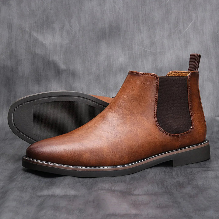 Charles Harrington Earthtone Classic Chelsea Boots - Intofa