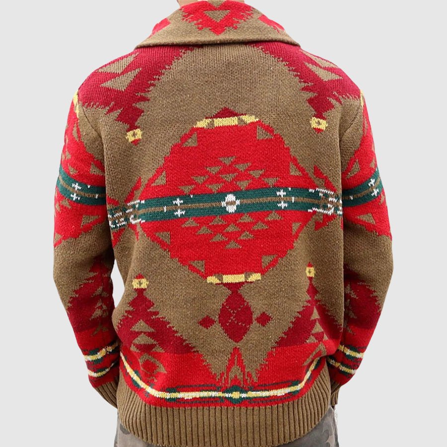 Charles Harrington Jacquard Knit Sweater - Intofa