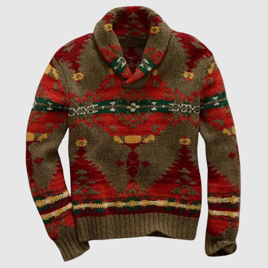 Charles Harrington Jacquard Knit Sweater - Intofa