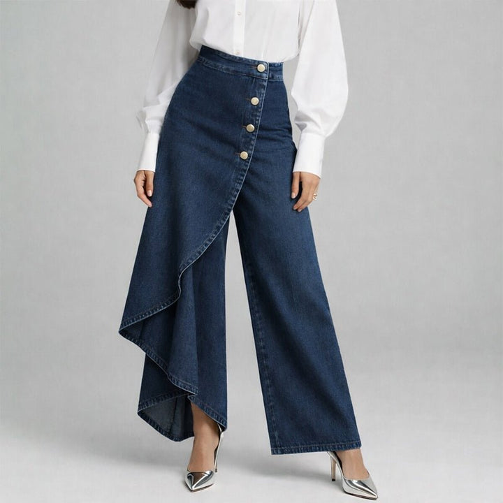 Chloé Rousseau Asymmetrical Wide - Leg Pants - Intofa