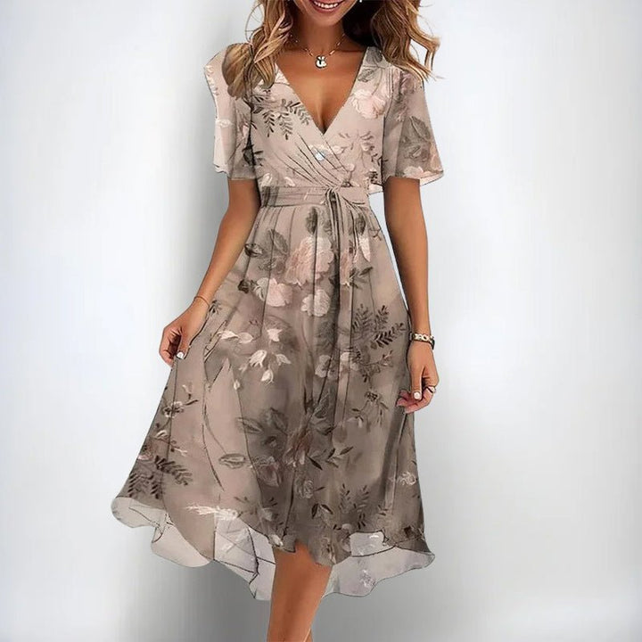 Chloé Rousseau Floral Midi Dress - Intofa