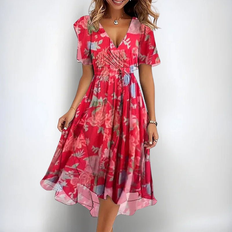 Chloé Rousseau Floral Midi Dress - Intofa