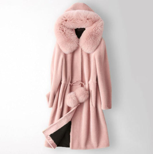 Chloé Rousseau Opal Fur Coat - INTOFA