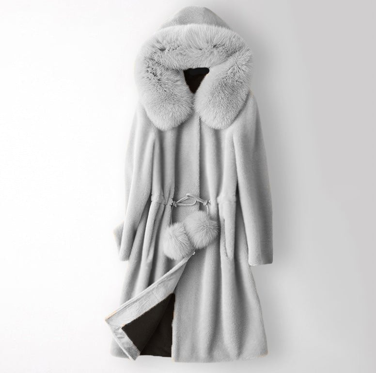 Chloé Rousseau Opal Fur Coat - INTOFA