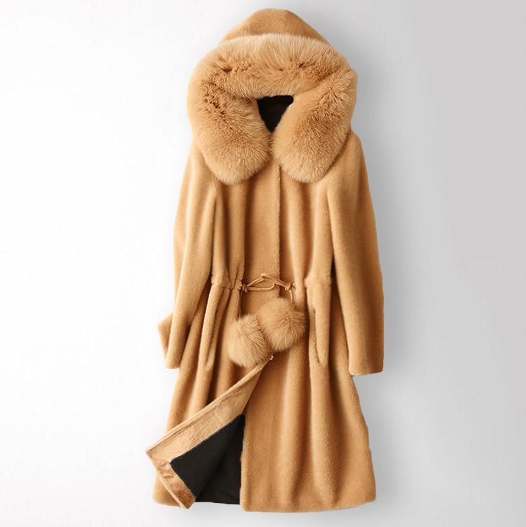 Chloé Rousseau Opal Fur Coat - INTOFA