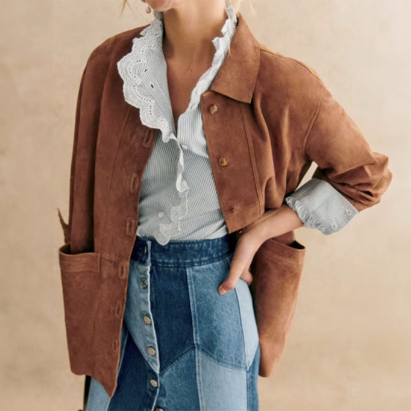 Chloé Rousseau Retro Suede Jacket - Intofa