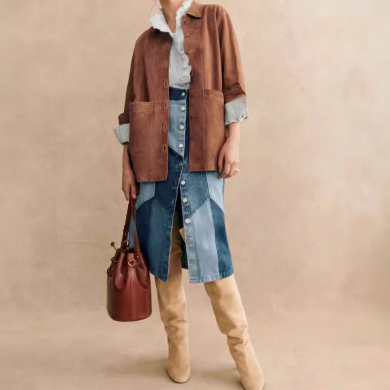 Chloé Rousseau Retro Suede Jacket - Intofa