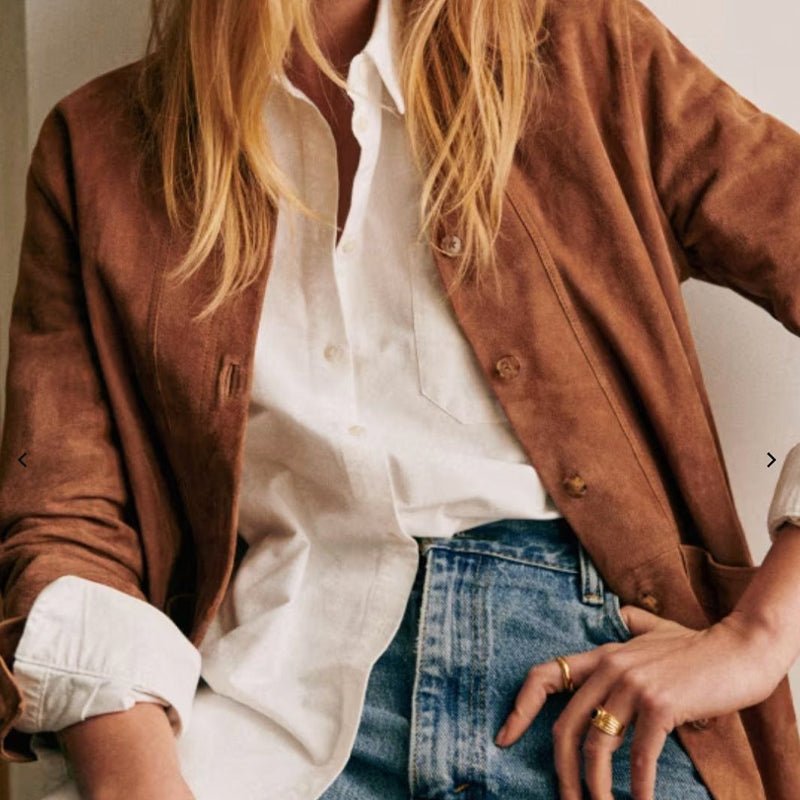 Chloé Rousseau Retro Suede Jacket - Intofa