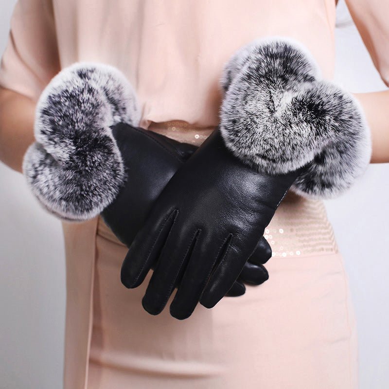 Chloé Rousseau Royal Leather Gloves - INTOFA