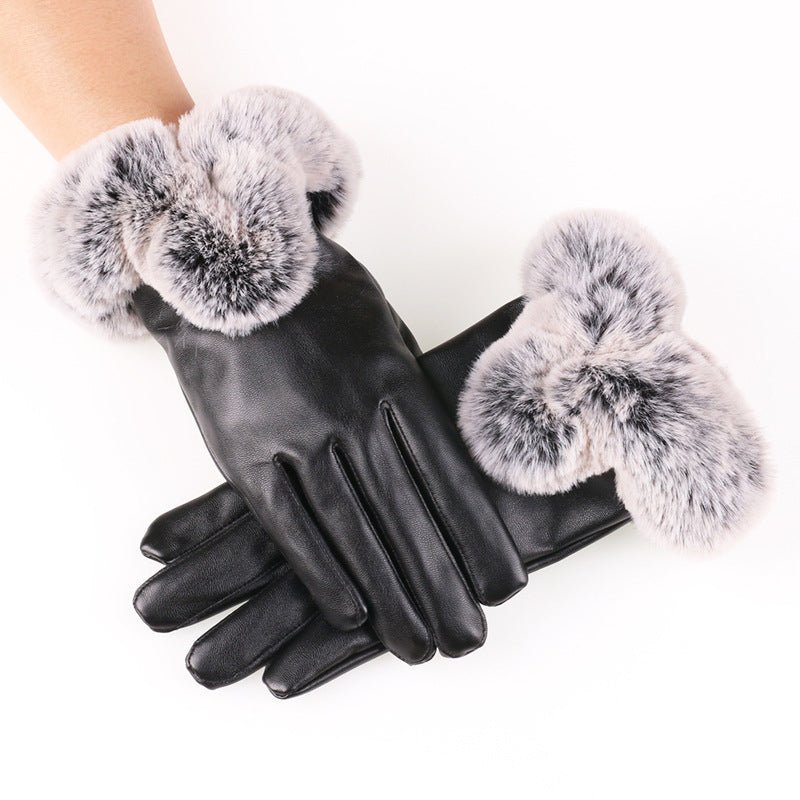 Chloé Rousseau Royal Leather Gloves - INTOFA