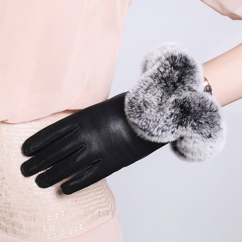 Chloé Rousseau Royal Leather Gloves - INTOFA