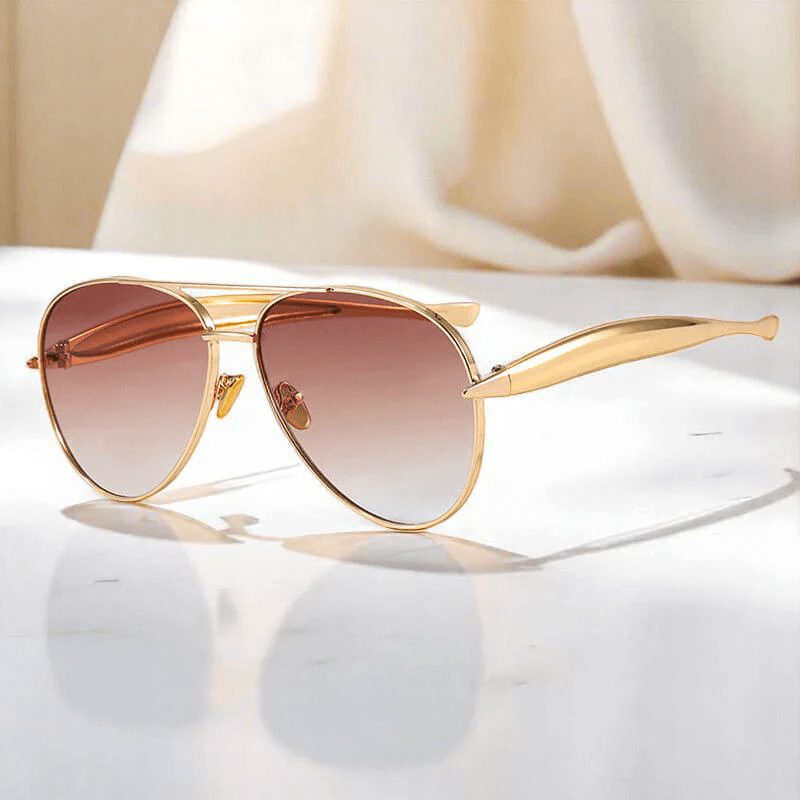 Chloé Rousseau Sculpted Aviator Sunglasses - Intofa