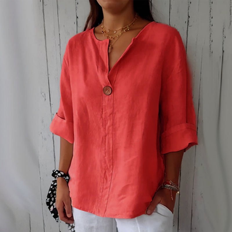 Chloé Rousseau Valence Linen Blouse - Intofa