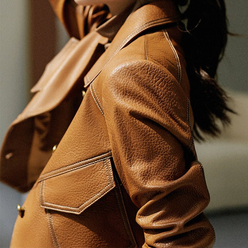 City Vogue Leather Jacket by Vivian Prescott - Intofa