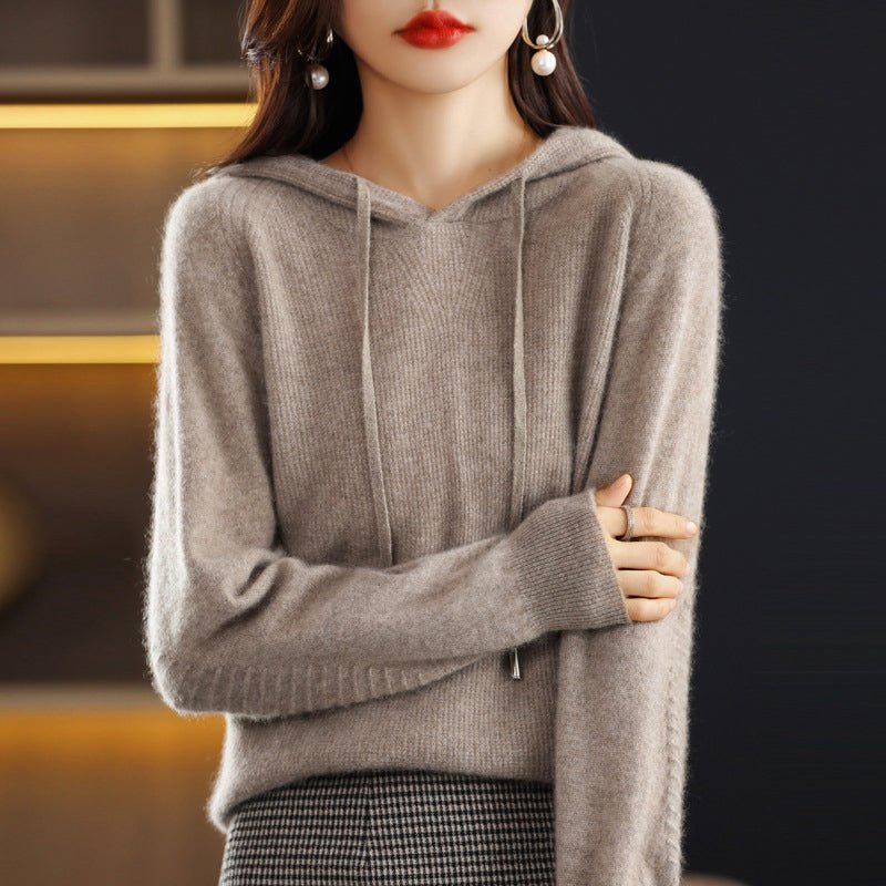 Daphne Ellis Autumn Hooded Sweater - INTOFA