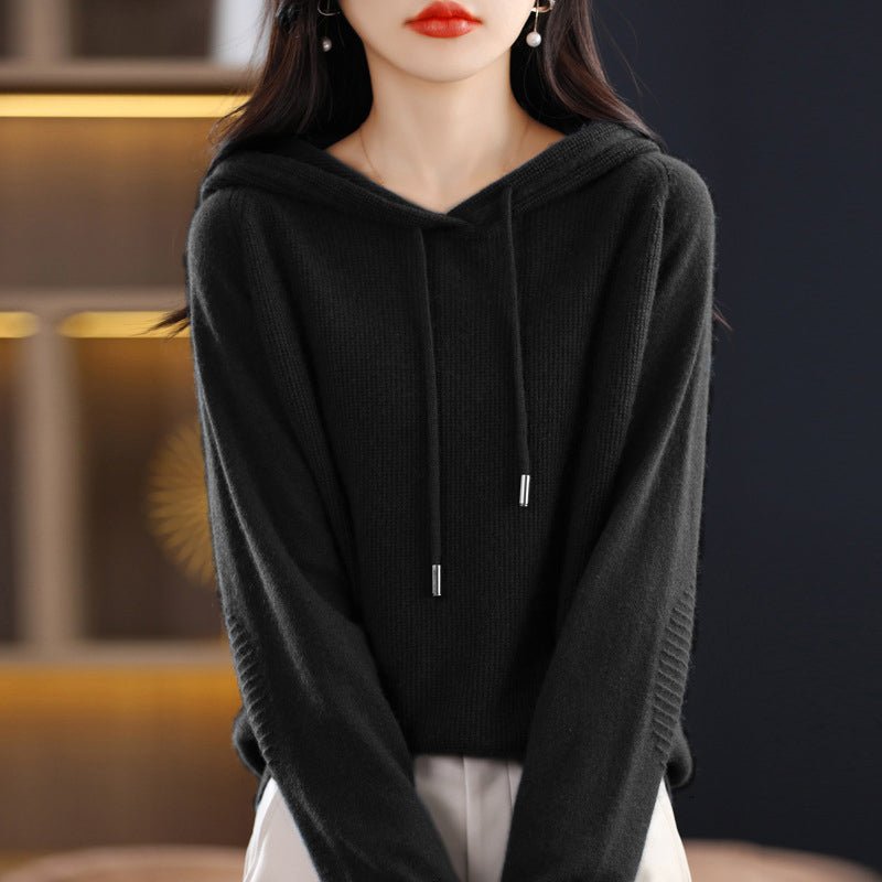 Daphne Ellis Autumn Hooded Sweater - INTOFA