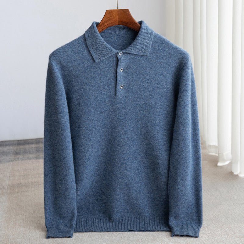 Dean Clark Knitted Polo Sweater - Intofa